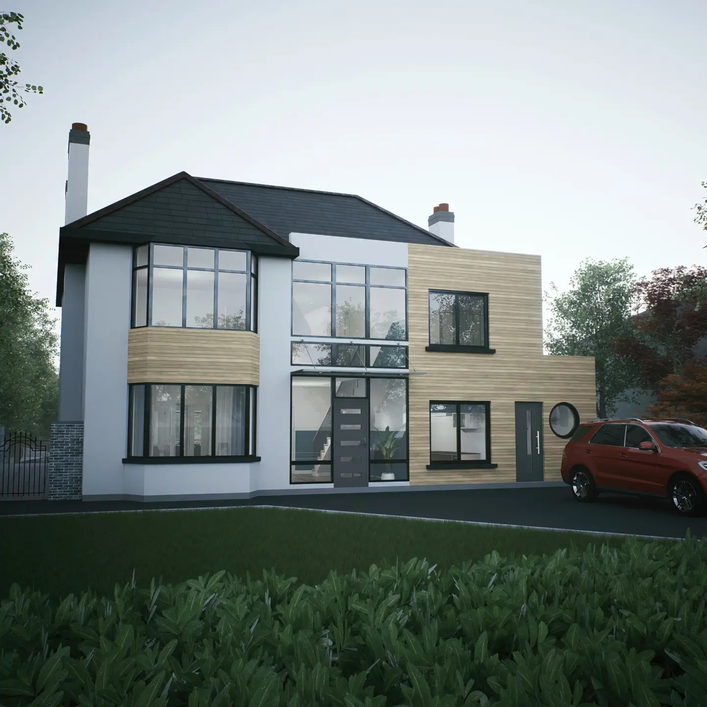 Photorealistic 3D rendering of Front View